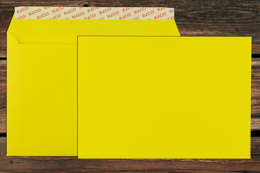 Briefhüllen C5 162x229 mm Haftklebend Intensivgelb 100 g/qm